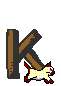 Cat Letter K
